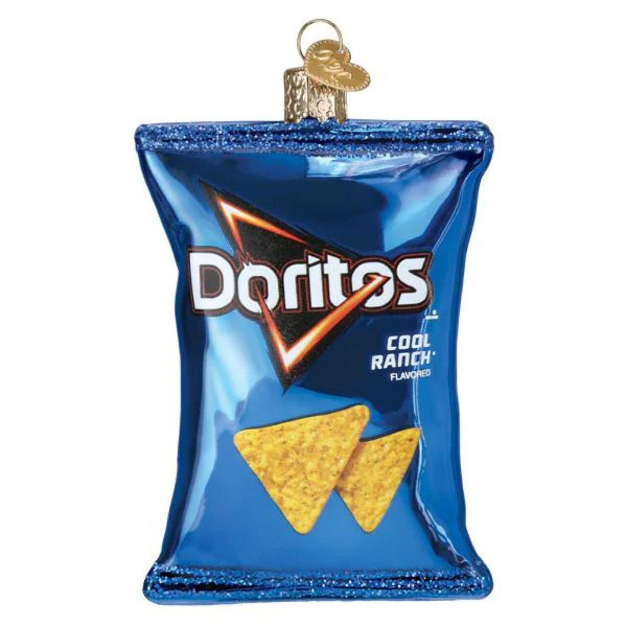 Old World Christmas 3.0 Inch Cool Ranch Doritos Chip Bag Christmas Tree Ornament , Ornament Snack Food Tortilla